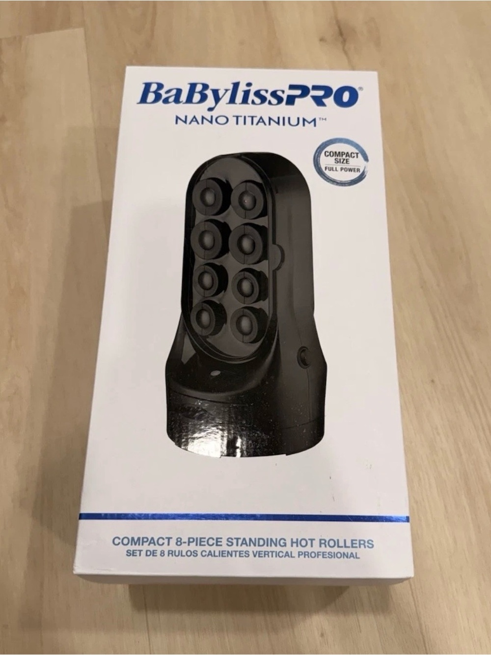 BaBylissPRO Nano Titanium Compact Standing Hot Rollers - Black